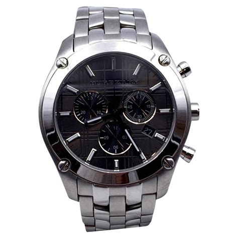 Burberry Silver Stainless Steel BU1850 Unisex Chronograph 